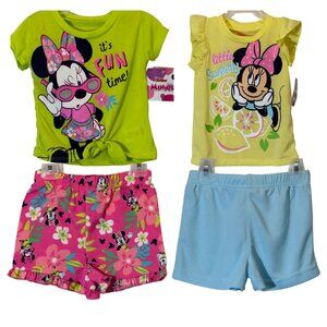 Disney Sets of 2 Girl's 2 Pc sets Size 18M